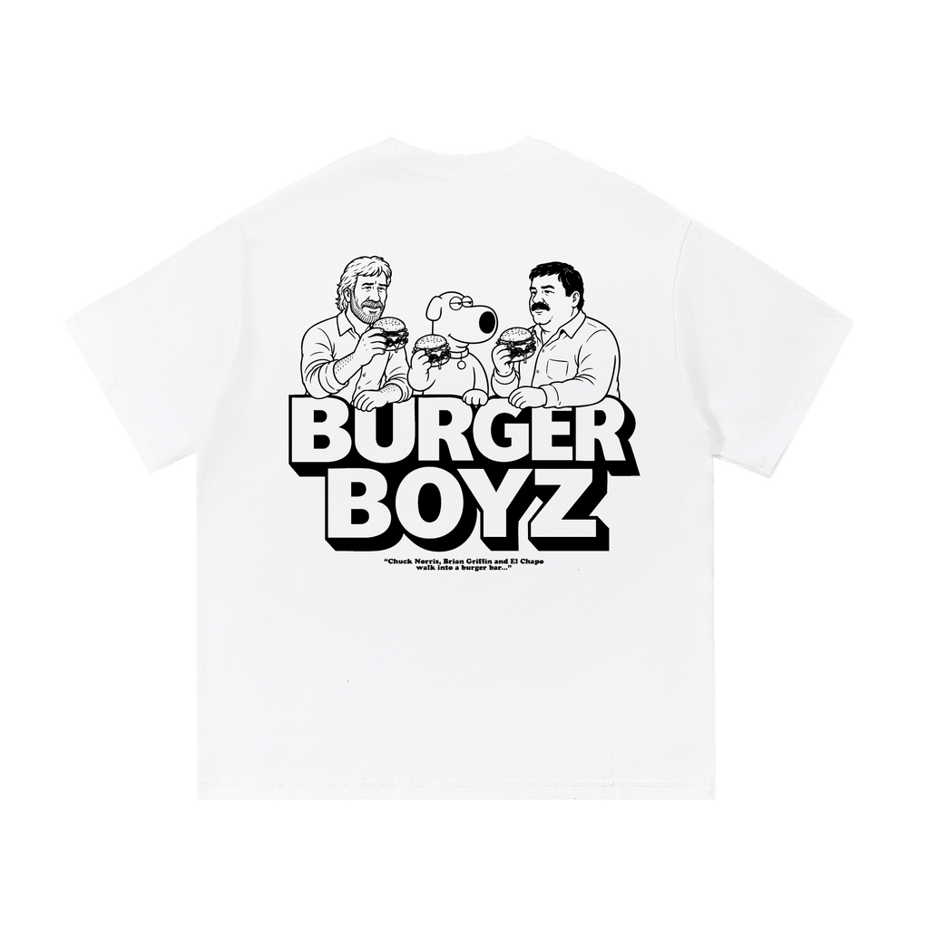 BURGER BAR TEE WHITE